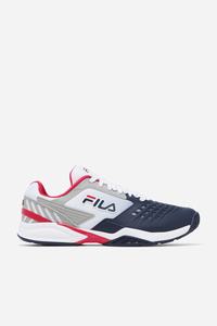Fila Axilus 2 Energized Tennissko Herre Hvide Mørkeblå Rød | 520-PULSCK