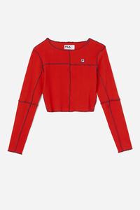Fila Brooklynn Toppe Dame Rød | 014-WGTQAC
