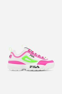 Fila Disruptor 2 Premium Sneakers Dame Hvide Lyserød Grøn | 563-PHGVRZ