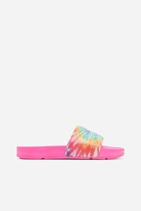 Fila Drifter Tie Dye Badesandaler Dame Flerfarvede Hvide Lyserød | 503-PGXZQF