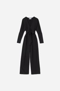 Fila Everleigh Jumpsuit Kjole Dame Sort | 108-RQWPDU