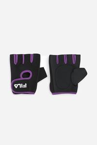 Fila Fitness M/L Handsker Dame Sort Lilla | 582-QJXZCP