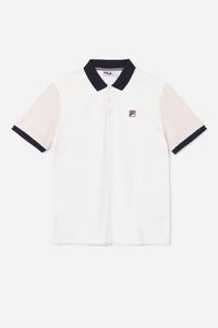 Fila Gramme Polo Polo Shirt Herre Lyserød Mørkeblå | 268-GCJNBY