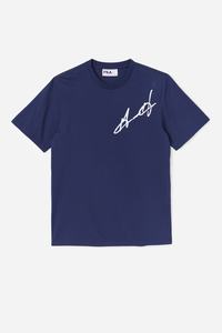 Fila Grant Hill Cormac Tee T Shirts Dame Mørkeblå | 092-GEOFUD
