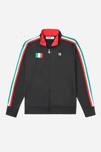 Fila Italy Træningsjakke Dame Sort Rød | 065-HOIBXZ