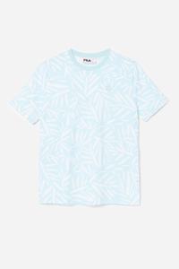 Fila Michelle Tee T Shirts Dame Blå | 082-THFRZL