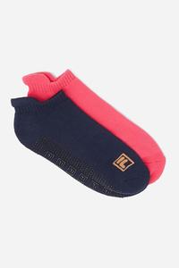 Fila No Show Grip 2-pack Sokker Dame Lyserød | 862-WOPLJI