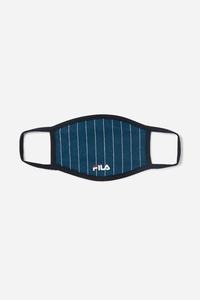 Fila Pin Stripe Cloth Face Mask Udstyr Dame Mørkeblå | 104-XTZVUG