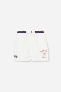 Fila RB Babar Marckus Shorts Dame Hvide Blå Rød | 452-EONKYJ