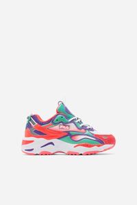 Fila Ray Tracer Apex Track Sko Børn Hvide Koral Lilla | 953-PQEMFT