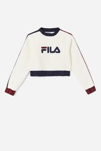 Fila Tabitha Crewneck Sweatshirts Dame Mørkeblå Brune | 681-RWBGMA