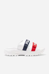 Fila outdoor Badesandaler Herre Hvide Mørkeblå Rød | 415-QHWIVJ