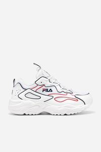 Fila ray tracer contrast piping Track Sko Herre Hvide Mørkeblå Rød | 436-RXAHVG