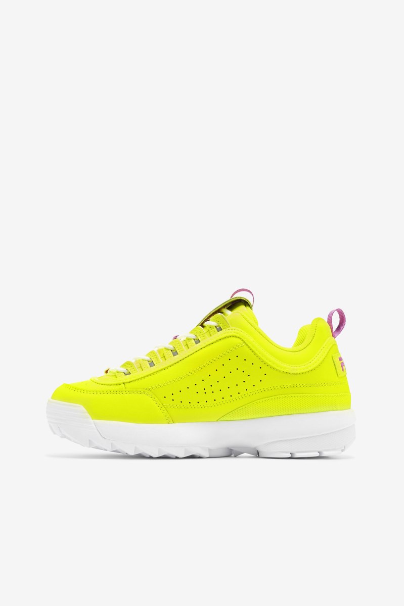 Fila - Disruptor 2 Premium Dame Gul Lilla Blomster Hvide