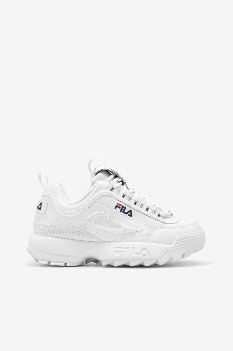 Fila Sneakers Tilbud - Herre Hvide Mørkeblå Rød